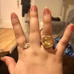 Judith Ripka Yellow Heart Ring